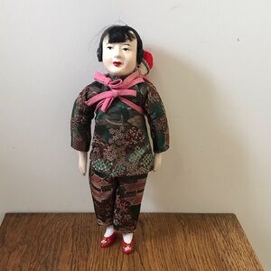 Vintage Chinese Doll with Child Amah